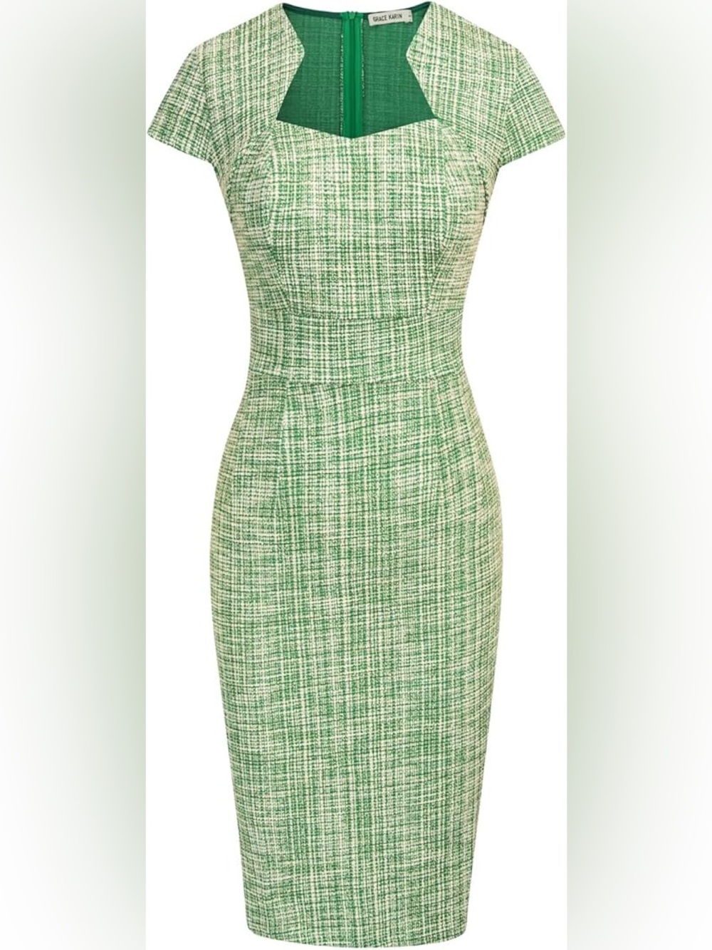 Grace Karen Women’s Gorgeous Pencil Dress Cap Sleeve Tweed Pencil Dress for Work